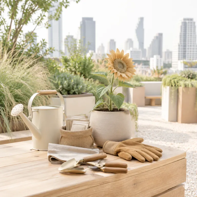 Sun flower place Silom BKK as an urban sanctuary in central Bangkok